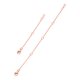 thumbnail image 1 of PROSTEEL Extensor de plata esterlina para collares 2 piezas Cadena de extensión chapada en oro rosa para collar Pulsera Tobillera con Broche de langosta Círculo (2 / 4 pulgadas), 1 of 6