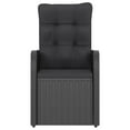 thumbnail image 3 of vidaXL 9 Piece Outdoor Dining Set with Cushions Poly Rattan Black, 3 of 5