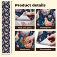 thumbnail image 5 of Peel and Stick Wallpaper Colorful Chickens Floral Dark Blue Wall Mural 17.7in x 9.8ft Self Adhesive Removable Wall Paper Renter Friendly Wallpaper for Bedroom, 5 of 8