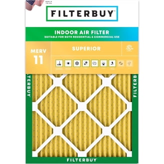 Filterbuy 19x19x1 MERV 13 Air Filters (6-Pack) - High Efficiency Pleated Furnace & AC Filters