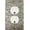 Aged Silver, variant on MERIVILLE French Scroll Duplex Outlet Wall Plate, Decorative Electrical Receptacle Cover, Cameo Blue with Gold