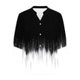 thumbnail image 6 of Drovellove Women's Casual V Neck Cardigan with 3/4 Length Sleeve - Button Down Up Plaid Print Tunic Top for Spring, 6 of 6