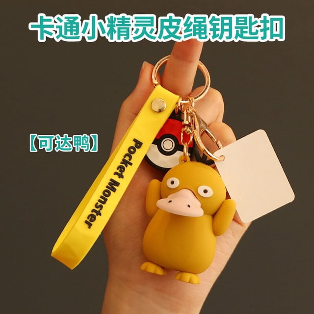 TAKARA TOMY-llavero de Pokémon Pikachu, figura de Anime, Charmander, Psyduck, Snorlax, Squirtle, muñecas, juguetes, bolsa, colgante, regalos para niños