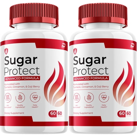 Sugar Protect Capsules – SugarProtect Natural Blend Glycogen Support, 2 Pack, 120 Capsules