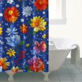thumbnail image 4 of Pioneer Flower Floral Print Pattern Shower Curtain 72"x84" ,Bathroom Decorative Shower Curtains Set with 12 Hooks,Modern Waterproof Washable Shower Curtain, 4 of 6