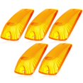 thumbnail image 1 of Cciyu Luz de marcador de cabina, 5 luces ámbar para techo superior, luz de circulación, cubierta de marcador de espacio para cabina, conjunto de marcador de cabina para Chevy GMC 1988-2000, 1 of 5