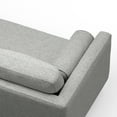 thumbnail image 5 of Morrison 89 inch Wide Mid-Century Modern Sofa in Mist Grey Woven-Blend Fabric, 5 of 10