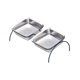 thumbnail image 2 of Comedero y Bebedero Doble para Gatos de Acero Inoxidable 304 | Base Antideslizante y Diseño Inclinable de 25° para La Salud de La Columna | Comedero Doble de 31 Cm para Gatos, 2 of 6