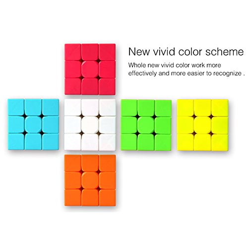 Speed ​​Cube Fast Smooth Solid 3x3x3 Professional Kids Puzzle Toy Roxenda Rubix* 