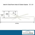 thumbnail image 2 of Minka Aire Fans - Xtreme H2O - Outdoor Ceiling Fan in Transitional Style - 13.5, 2 of 3