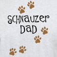 thumbnail image 3 of CafePress - Paw Prints Schnauzer Dad Light T Shirt - Men's Classic Graphic T-Shirt, 3 of 4