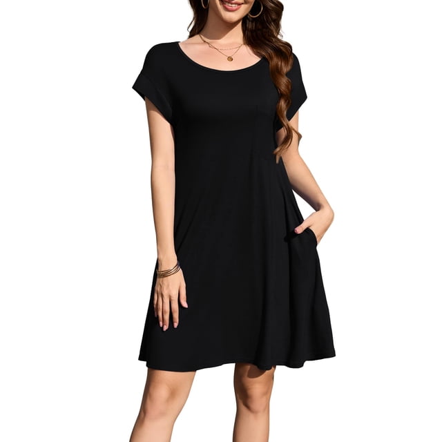 Traje de baño con capucha LARACE para mujer, talla grande, negro 1X