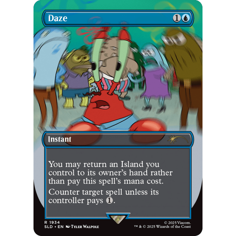 Magic the Gathering Secret Lair x SpongeBob SquarePants