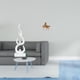thumbnail image 2 of Figura de caballo de resina con llama abstracta, escultura de fuego moderna, artesanía para patio, oficina, estantería, adorno de caballo vintage, reg, 2 of 8