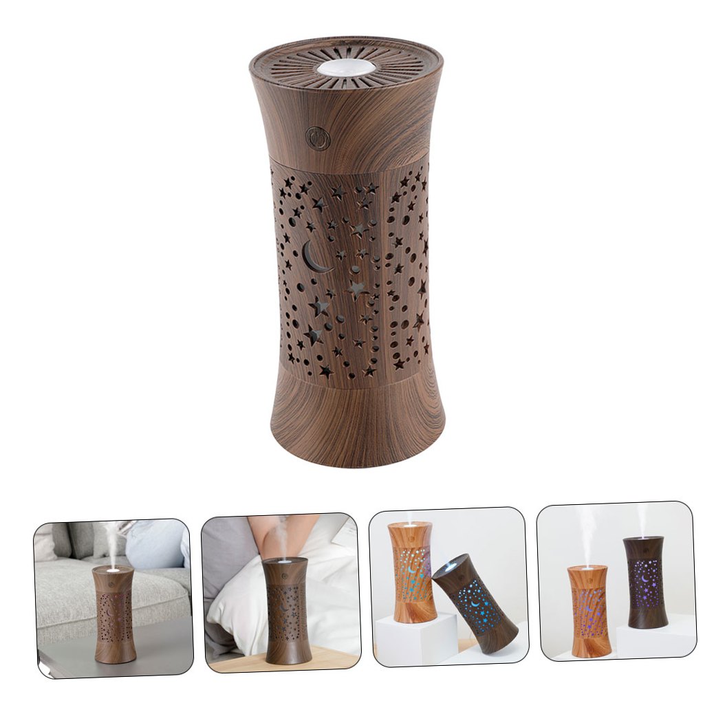 LIOOBO 1Set Portable Decorative Air Humidifier Lamp with Fine Mist and Warm Night Light for Home