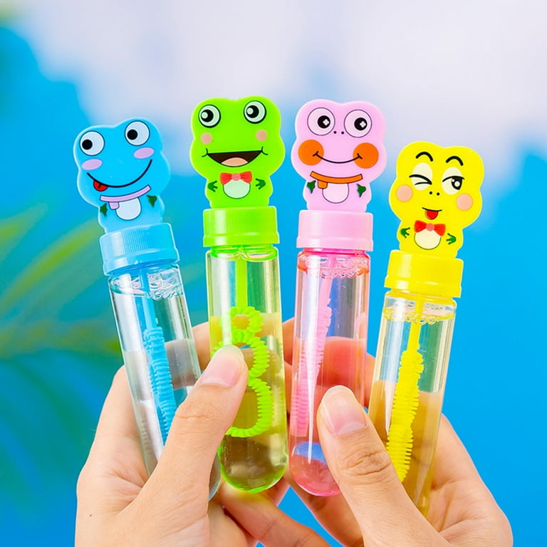 Skindy Bubble Blower Small Size Mini 3 Holes Cartoon Adorable Entertainment  Vivid Color Small Animal Bubble Wand Kindergarten Toys 