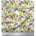 thumbnail image 1 of Soimoi Cotton Poplin Fabric Beech Leaves Print Sewing Fabric Yard 42 Inch Wide, 1 of 3