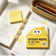 thumbnail image 5 of Pop‑Up Transparent Glitter Sticky Notes, 80 Sheets Fruit Shaped Dispenser Notepads, Self Stick Memo Sheets For Home & Classroom Study (Lemon), 5 of 5