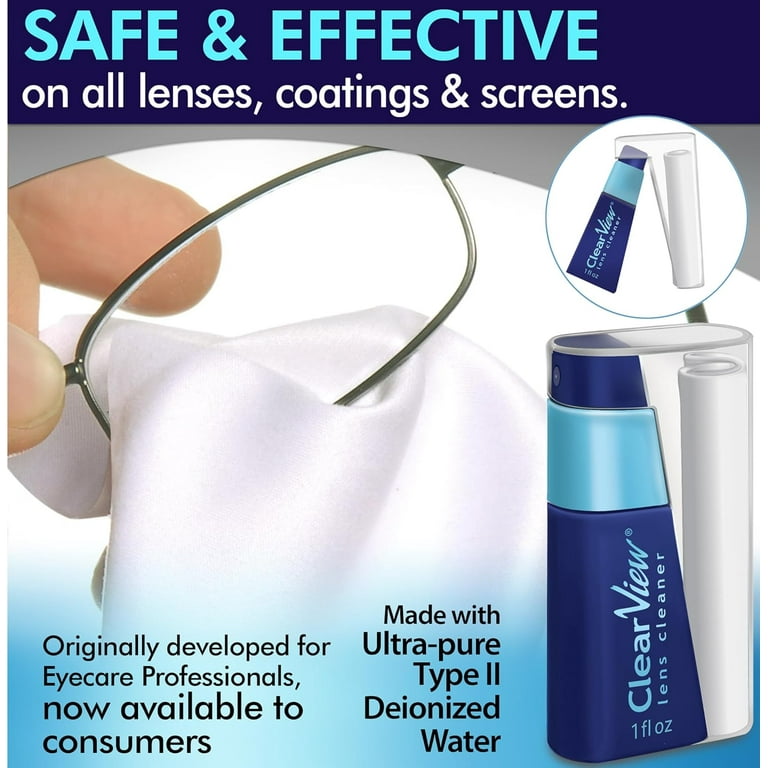 OPTISOURCE, Lens Cleaner Kit Travel Combo, 1oz, Safe For All