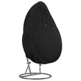 thumbnail image 6 of Garden Patio Hanging Chair Cover Black with Zipper Adjustable Drawstring Multifunctional Sturdy Foldable 210D Oxford Fabric 200x230cm, 6 of 10