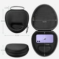 thumbnail image 7 of Fintie Case for AirPods Max Headphone with Auto Wake/Sleep, Replacement Protective Travel Carrying Hard Storage Bag (Black)，Also Fit Sony/Bose, 7 of 7