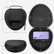 Fintie Hard Case for AirPods Max 2 (2026) & AirPods Max 1 (2024/2020) – Shockproof Protective Travel Carrying Case with Auto Sleep/Wake (Black)