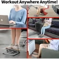 thumbnail image 3 of ABPETE Mini Foldable Leg Exerciser Portable Foot Pedal Exercise Machine Under Desk Stepper Exercising Leg Muscles Physical Therapy Leg Exercise Relieves Varicose Veins at Home Office, 3 of 12