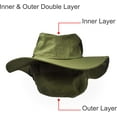 thumbnail image 6 of YooGuoGuo Outdoor Wide Brim Sun Protect Hat, Double Layer Classic US Combat Army Style Bush Jungle Sun Cap for Fishing Hunting Camping, 6 of 7