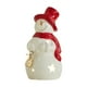 thumbnail image 2 of Herunwer Lighted Ceramic Christmas Tree Snowman Decor Gift Porcelain Ceramic Figurines with Lights for Table Centerpiece Mantel Tabletop Fireplace Xmas Holiday, 2 of 6