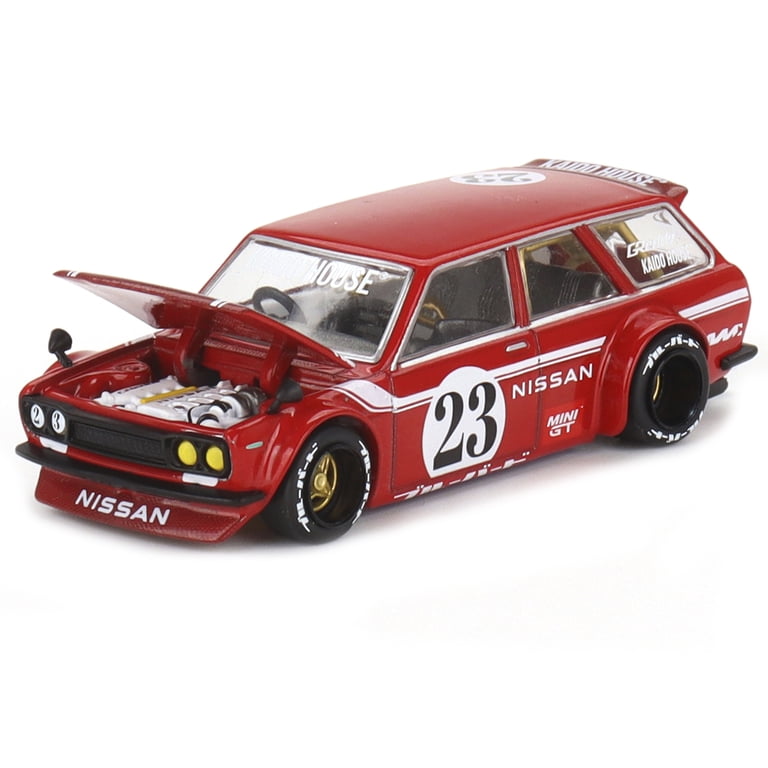 Mini GT Kaido House Datsun 510 Wagon Carbon Fiber V2 - Red