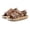 Brown, variant on Gyujnb Kids Star Sport Sandals Adjustable Strap Non- Sole Breathable for Outdoor Beach & Walking,9.5-10 Years
