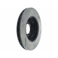 thumbnail image 2 of Fits 2000-2004 Ford Focus Stop Tech Power Slot Brake Rotor 126.61061SR SportStop Slotted; Silver E-Coated; Alloy; Single, 2 of 5