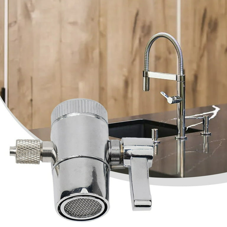 Water Faucet Adapter, Garden Hose Splitter 2 Way Heavy Duty, Portable  Dishwasher Faucet Adapter, Bathroom Kitchen Basin Sink Faucet Splitter  Diverter