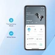 soundcore by Anker- Liberty 4 SE Earbuds True Wireless ACAA Headphones, IPX4, Spatial Audio, Heart Rate Tracker, Black, A3953ZA1