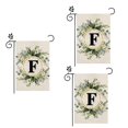 thumbnail image 1 of F Bandera de Jardín de , Doble Capa, Letras de Doble Cara, Bandera de Vacaciones Al Aire Libre, Decoración de Patio, 1 of 5