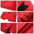 thumbnail image 6 of ETHAN Slim Fit 3 Piece Prom Homecoming Outfit Wedding Tux for BoysRed and Bianco Boys Suits Size 10, 6 of 9