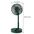 thumbnail image 4 of Advancent 2x ventilador eléctrico verde Usb silencioso altura y ángulo ajustable ventilador de aire acondicionado portátil recargable Electrodomésticos, 4 of 5