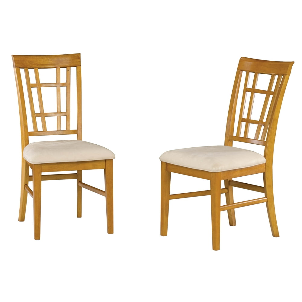 Montego Bay Dining Chairs Set of 2 in Caramel with Oatmeal