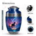 thumbnail image 2 of SABURIAL Unicorn Urn - Decorative Large Urn For Human Ashes - Lovely Memorial Urns For Female Ash - Unique Funeral Urns For Adult Ash - 10 Inch Large With Velvet Bag, 2 of 7