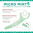 thumbnail image 3 of PLACKERS Micro Mint Freshens Breath, Dental Flossers Mint 90 Each, 3 of 10