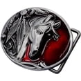 thumbnail image 3 of Moranse Religion Cross Cowboy Kneeling Prayer And Horse Design Belt Buckles, 3 of 5