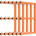 thumbnail image 1 of Lumber Rack WallMounted Lumber Storage Rack Heavy Duty Wood Storage Racks with Level System Lb Durable Garage Wood Organizer Orange Lumber Metal Racks for Indoor and Outdoor (, 1 of 7