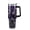 black purple, variant on 40oz Skull Tumbler with Lid & Straw; Stainless Steel Insulated Halloween Cup; Leak Proof, Reusable; Skull & Floral Design; Halloween Gift for Women