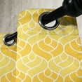 thumbnail image 3 of Ambesonne Abstract Grommet Curtain, Romantic Rose Pattern, 50" x 96", Marigold Yellow White, 3 of 6
