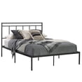 thumbnail image 6 of JERFIT Queen Bed Frame with Headboard, Black Engineered Wood Platform Bed with Storage, Modern Bedroom Furniture, Easy Assembly, 6 of 10