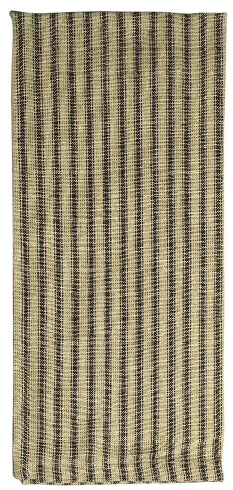 Fillurbasket Farmhouse Kitchen Towels, Black Striped Buffalo Checked Plaid, 3 Count