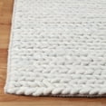 thumbnail image 3 of Superior Aero Hand-Braided Wool Runner, 2’ 6" x 8', Light Grey, 3 of 8
