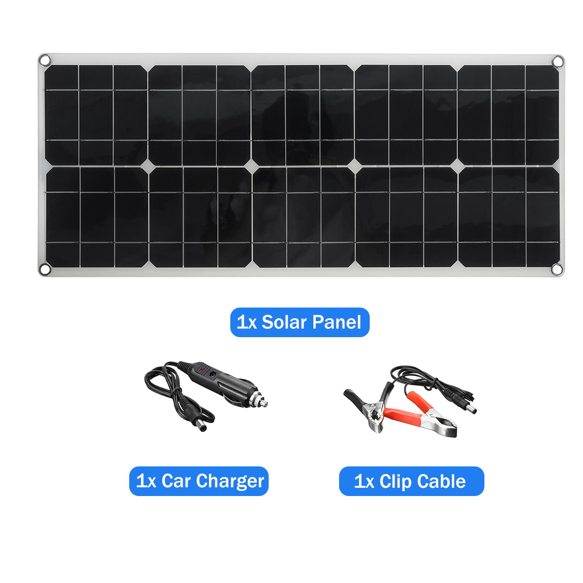 Kazeila 100W Portable Solar Panel for Solar Generator Power Station,Foldable Solar Charger Kit with DC/18V USB/5V PD/45W QC3.0 Output,Use for RV Van Boat Camping Smartphone Laptop 