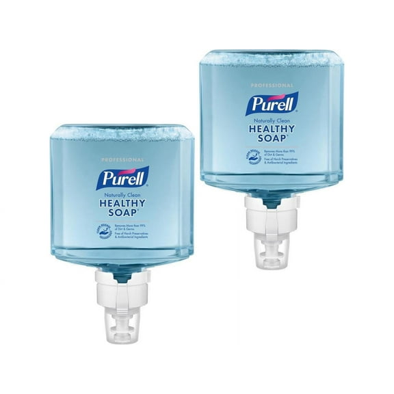 PURELL®, GOJ777102, ES8 Professional Naturally Clean Foam Soap, 2 / Carton, Blue, 40.6 fl oz (1200 mL)