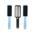 thumbnail image 1 of 3pcs Double Sided Foot Grinding Tool Multi-purpose Foot File Exfoliator Pedicure Tools (1pcs Stainless Steel Foot File, 2pcs Sandpaper Grinding Board, Light Blue), 1 of 9